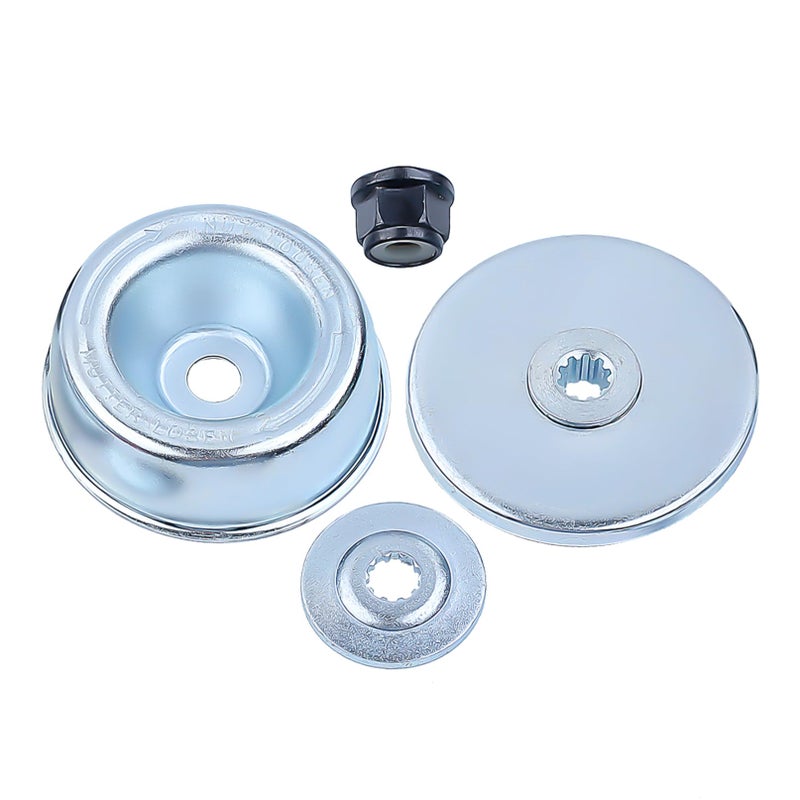 AUMEL Blade Adapter Attachment Rider Plate Thrust Washer Kit For Stihl FS90 FS120 FS200 FS250 Trimmers, Thrust Washer + Rider Plate + Thrust Plate + Collar Nut Parts Replace 4126 713 3100 - Image 1